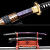 JIHPEN sword - Handmade Wakizashi SwordRed Damascus steel With Chroma Scabbard - 31 in