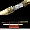 JIHPEN Sword - Handmade Ninja Sword 1045 High carbon steel blade full Tang gold sheath - 41 in