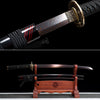 JIHPEN sword - Handmade Wakizashi Sword Damascus steel With Black Scabbard - 31 in