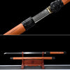 JIHPEN Sword - Handmade Ninja Sword T10 steelReal hamon blade full TangRedwoodsheath - 41 in