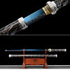JIHPEN Sword - Handmade Ninja Sword High manganese steel Blueblade full Tang blue Lightning theme sheath - 41 in