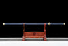 JIHPEN Sword - Handmade Ninja Sword high manganese steel black blade full Tang Blue sheath - 41 in