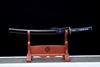 JIHPEN sword - Handmade Wakizashi Sword 1045 high Carbon Steel With Blue Scabbard - 31 in