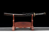 JIHPEN sword - Handmade Wakizashi SwordBlue Damascus steel With Black Scabbard - 31 in