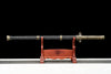 JIHPEN sword - Handmade Chinese style Sword 1045 High carbon steel Full Tang Black Leather sheath and Alloy handle- 42 in