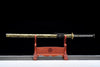 JIHPEN Sword - Handmade Ninja Sword T10 steelReal hamon blade full Tang gold sheath - 41 in