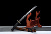 JIHPEN sword - Handmade Full Tang Tanto Sword High manganese Black steel Blade With scabbard - 21 in