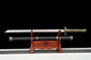 JIHPEN sword - Handmade Chinese style Sword 1045 High carbon steel Full Tang Black Leather sheath and Alloy handle- 42 in