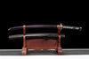 JIHPEN sword - Handmade Wakizashi SwordBlue Damascus steel With Black Scabbard - 31 in