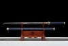 JIHPEN Sword - Handmade Ninja Sword high manganese steel black blade full Tang Blue sheath - 41 in
