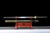 JIHPEN Sword - Handmade Ninja Sword T10 steelReal hamon blade full Tang gold sheath - 41 in