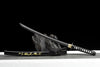 JIHPEN sword - Handmade Wakizashi Sword Black Damascus steel With Black Scabbard - 31 in