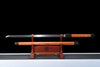 JIHPEN Sword - Handmade Ninja Sword T10 steelReal hamon blade full TangRedwoodsheath - 41 in