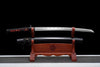 JIHPEN sword - Handmade Wakizashi Sword 1045 high Carbon Steel With Black Scabbard - 31 in
