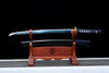 JIHPEN sword - Handmade Wakizashi Sword 1045 high Carbon Steel With Blue Scabbard - 31 in