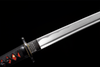 JIHPEN sword - Handmade Wakizashi Sword 1045 high Carbon Steel With Black Scabbard - 31 in