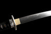 JIHPEN sword - Handmade Wakizashi Sword Damascus steel With white leather Scabbard - 31 in