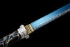 JIHPEN Sword - Handmade Ninja Sword High manganese steel Blueblade full Tang blue Lightning theme sheath - 41 in