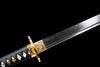 JIHPEN Sword - Handmade Ninja Sword T10 steelReal hamon blade full Tang gold sheath - 41 in