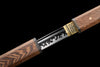JIHPEN Sword - Handmade Ninja Sword High manganese steel blade full Tang Gold leather sheath - 42 in
