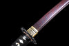 JIHPEN sword - Handmade Wakizashi SwordRed Damascus steel With Blue Scabbard - 31 in