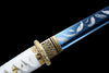 JIHPEN sword - Handmade Full Tang Tanto Sword High manganese Blue steel Blade With scabbard - 21 in