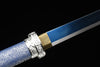 JIHPEN Sword - Handmade Ninja Sword High manganese steel Blueblade full Tang blue printed sheath - 41 in