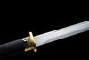 JIHPEN Sword - Handmade Ninja Sword High manganese steel blade full Tang Gold leather sheath - 42 in