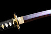 JIHPEN sword - Handmade Wakizashi SwordRed Damascus steel With Chroma Scabbard - 31 in