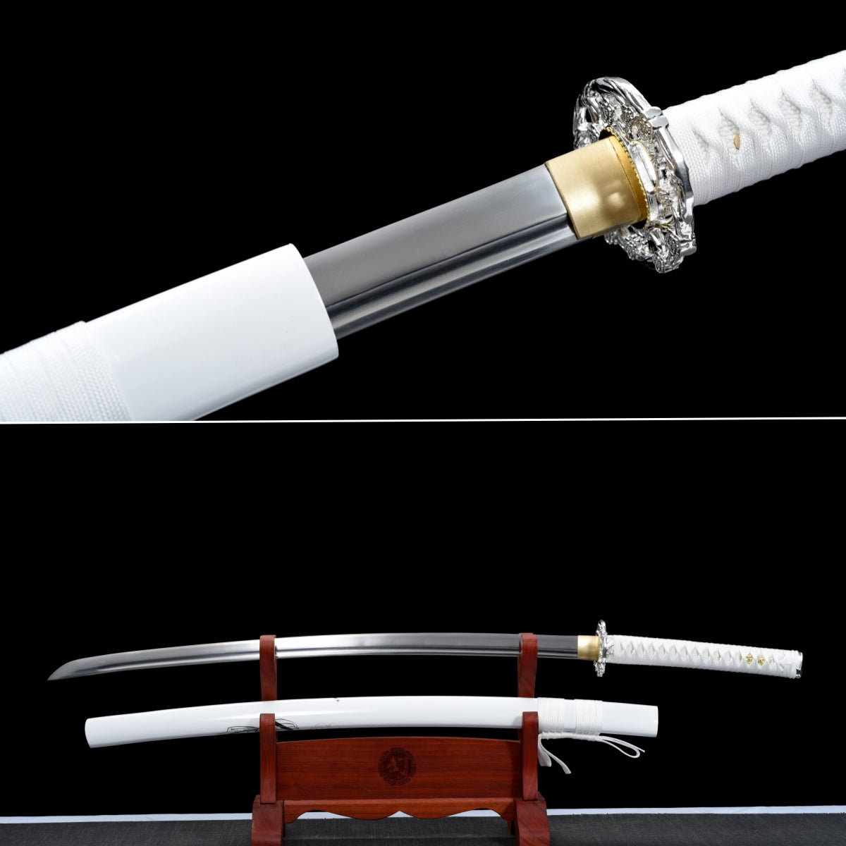 JIHPEN sowrd - Handmade Full Tang Katana 1045 carbon steel white