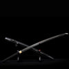 black katana Handmade spring steel katana, full Tang, sharp