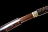 JIHPEN sword - Handmade Wakizashi Sword Red Damascus steel With Scabbard - 31 in