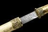 JIHPEN Sword - Handmade Ninja Sword 1045 High carbon steel blade full Tang gold sheath - 41 in
