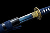 JIHPEN sword - Handmade Wakizashi Sword 1045 high Carbon Steel With Blue Scabbard - 31 in