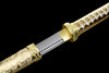 JIHPEN Sword - Handmade Ninja Sword High manganese steel blade full Tang gold sheath - 41 in