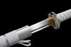 JIHPEN Sword - Handmade Ninja Sword Spring steelblade full Tang White printed sheath - 41 in