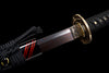JIHPEN sword - Handmade Wakizashi Sword Damascus steel With Black Scabbard - 31 in