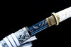 JIHPEN sword - Handmade Full Tang Tanto Sword High manganese Blue steel Blade With scabbard - 21 in