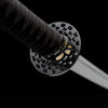 black katana Handmade spring steel katana, full Tang, sharp
