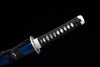 JIHPEN sword - Handmade Wakizashi Sword 1045 high Carbon Steel With Blue Scabbard - 31 in