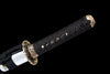 JIHPEN sword - Handmade Wakizashi Sword Red Damascus steel With white leather Scabbard - 31 in
