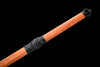 JIHPEN Sword - Handmade Ninja Sword T10 steelReal hamon blade full TangRedwoodsheath - 41 in