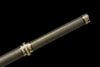 JIHPEN sword - Handmade Ninjato Sword red Damascus steel steel Full Tang Leather sheath and leather wooden handle- 41 in