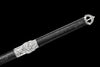 JIHPEN Sword - Handmade Ninja Sword Spring steel blue blade full Tang Black leather sheath - 42 in