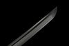 JIHPEN sword - Handmade Wakizashi Sword Black Damascus steel With Black Scabbard - 31 in