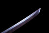 JIHPEN sword - Handmade Wakizashi SwordBlue Damascus steel With Black Scabbard - 31 in