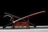 JIHPEN sowrd - Handmade Full Tang Katana 1095 High carbon steel Red Blade Black Scabbard 41 inches