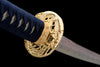 JIHPEN sowrd - Handmade full tang Katana Damascus steel BLUE Blade 41 inches