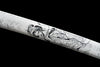 JIHPEN sowrd - Handmade Full Tang Katana 1095 High-carbon steel white Scabbard 41 inches